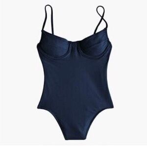 J.Crew Women's 1993 underwire one-piece swimsuit in Navy Size 6